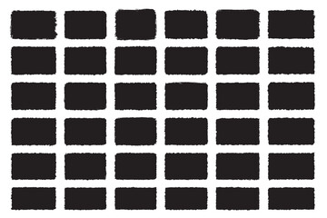 Minimalist Black Grid Pattern – Abstract Rectangle Design