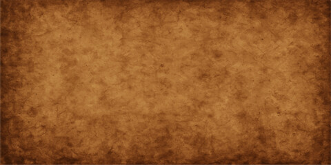 Antique, brown parchment paper texture with a worn, grungy, and stained vintage sheet surface