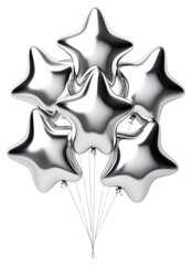 Obraz premium PNG Star balloons star-shaped celebration decoration.
