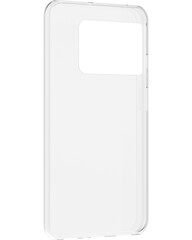 Plastic transparent cover for smartphone, transparent background