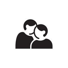 Whispering Icon Vector Illustration
