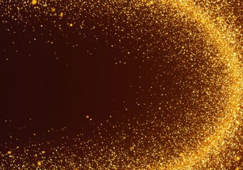 Dynamic high-speed photo capturing a massive burst of shimmering golden metallic confetti raining down across a vibrant backdrop ,abstract ,dust ,festive