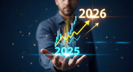 Business professionals interacting with virtual digital interface