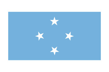 Flag of the Federated States of Micronesia vector