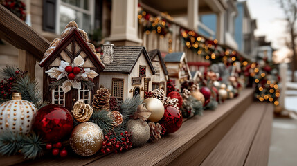 cozy christmas porch decorations