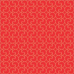 Fototapeta premium Pattern with ellipses in sand and red