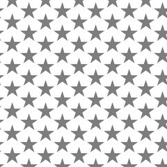 Seamless pattern of gray stars for decoration