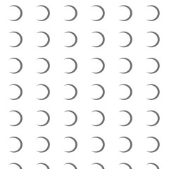 Crescent moon pattern for celestial designs