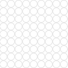 Array of circles forming a geometric pattern