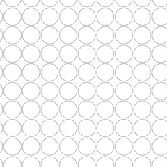 Array of circles forming a geometric pattern