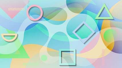 Spotted art background in soft tones. Great illustration template for designing blogs, social media accounts, corporate design, advertising and other projects. 