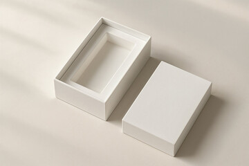 Luxury Perfume Box Packaging Mockups – Elegant Fragrance Bottle in Minimal Premium Gift Box Design