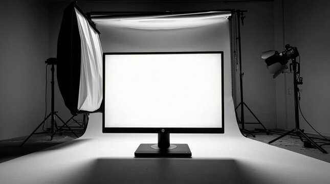 projector screen on a white background