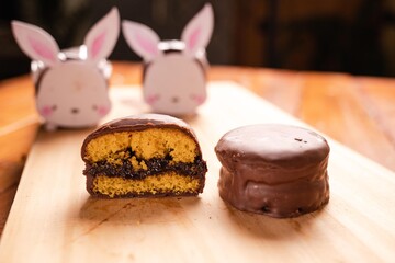 Chocolate Bunny Cake Sandwiches