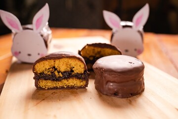 Chocolate Bunny Cake Sandwiches