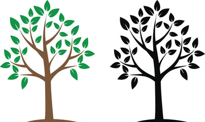 Obraz premium tree plant icon