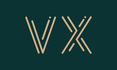 VX V vx initial logo | initial based abstract modern minimal creative logo, vector template image. luxury logotype logo, real estate homie logo. typography logo. initials logo