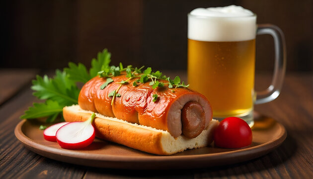 Grocery Shopping Cart Vector with Discount Tag - Supermarket Food Sale and Promotion