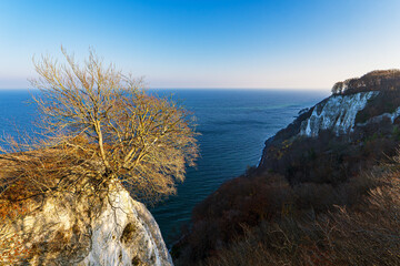 Königsstuhl im Herbst an der Küste der Ostsee auf der Insel Rügen
