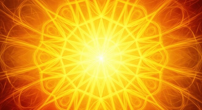 Abstract Golden Light Background. Ayyappa Aura Style. Smooth Texture.