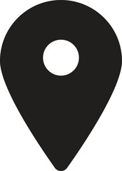 Black location pin
