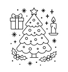 set of christmas icons