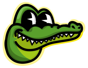 Illustration of a nice crocodile