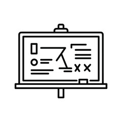 Fototapeta premium Strategy planning on a whiteboard