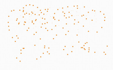Scattered orange dots on a create an abstract pattern