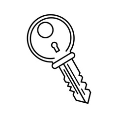 Key icon representing access, solution, and security