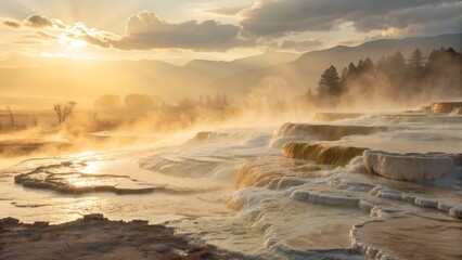 Obraz premium Sunlit Breath of Mist