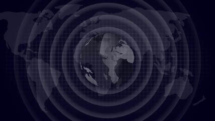 Global network connection earth broadcast waves digital communication technology abstract background - Powered by Adobe