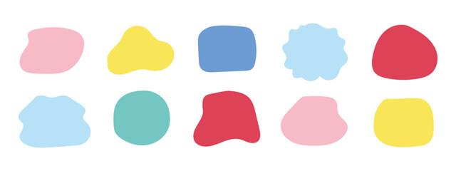 Organic shape round form icon vector. Liquid organic blob curve, wavy symbol. vector illustration.