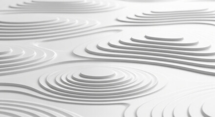 Fototapeta premium White Topographic Contour Lines Abstract Background Texture image photo