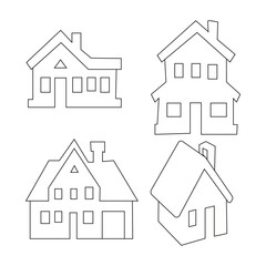 House outline set
