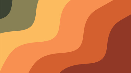 Modern Colorful Wave Pattern Background Design, Abstract Vector Layered Shapes