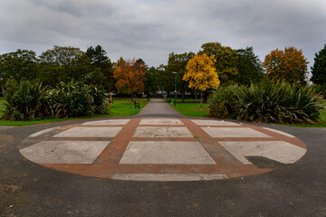Ayresome Gardens near the site of Ayresome Park, the former stadium of Middlesbrough FC, UK