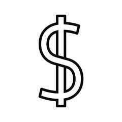 Dollar sign icon, a symbol of money and finance