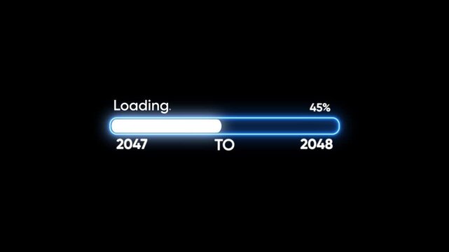 Loading bar from 2047 to 2048 with 27 percent completion progress bar progress