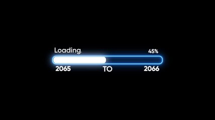 Loading bar from 2065 to 2066 with 27 percent complete progress bar progress