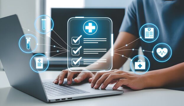 Digital health record management and online medical services - Powered by Adobe