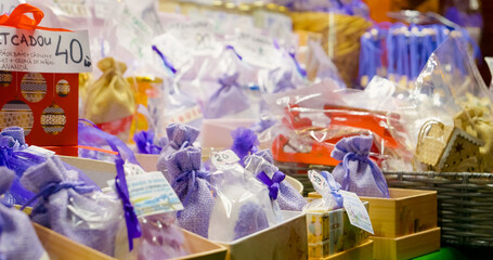 Christmas market filled with delightful souvenirs and lavender products. Enjoy festive food, street vendors, and holiday decorations throughout the celebration.