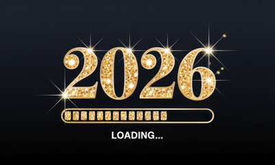 2026 Happy New Year Background Design. Greeting Card, Banner, Poster. Vector Illustration.
