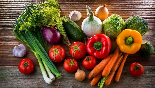 fresh vegetables on the table