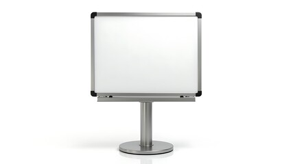 Modern whiteboard on a stand for presentations