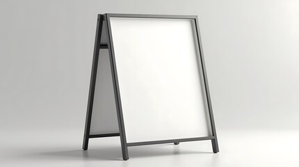 Blank sandwich board mockup for design presentation