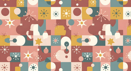 Mid-Century Modern Holiday Pattern