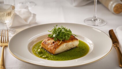 Culinary Composition. A Study in Textures, Colors, and the Art of Presentation.