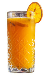 Orange lemonade with a slice of orange