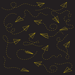 draw, post, jet, paper plane, cartoon, start, express, direction, move, free, pictogram, silhouette, fold, decorative, conceptual, education, thin, voyage, pen, decoration, paper, travel, airplane, fl